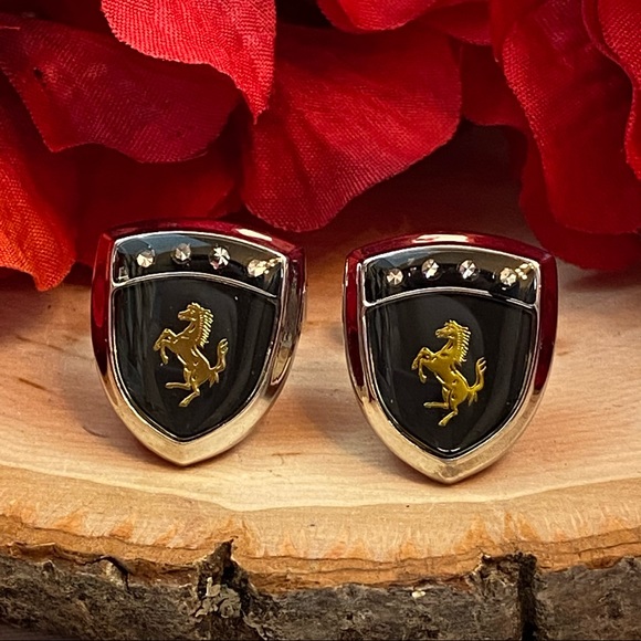 Stallion Horse Ferrari Inspired Cufflinks - Picture 9 of 15